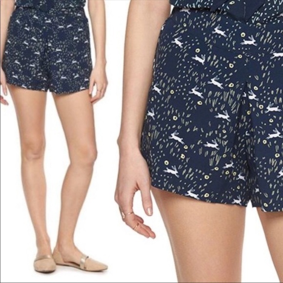 Disney x LC Lauren Conrad Set Alice in Wonderland Bunny Matching Shorts & Top S - Picture 2 of 9